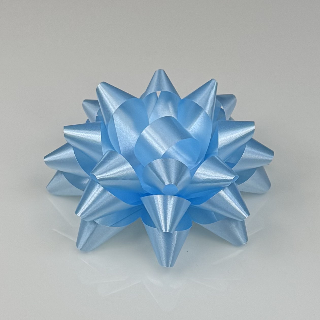 Набір декоративних бантів 12 см, 6 шт, блакитні, фото 1