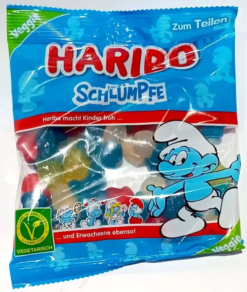 Желейні цукерки Haribo Smurfs 175 г — улюблені Смурфики з фруктовим смаком, фото 1
