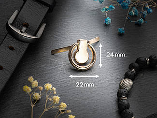 Ручка для сумки. 24х22мм Колір "золото"