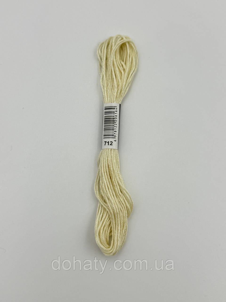 Нитки муліне 712 Кремовий - світлий нейтральний для вишивання, фото 1