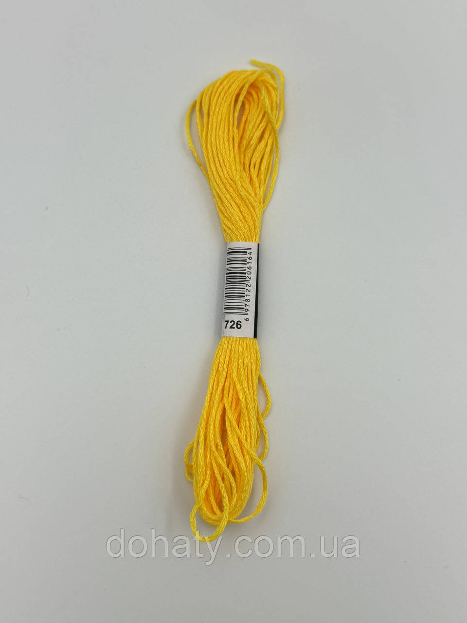 Нитки муліне 726 Тепло-жовтий - м’який для вишивання, фото 1