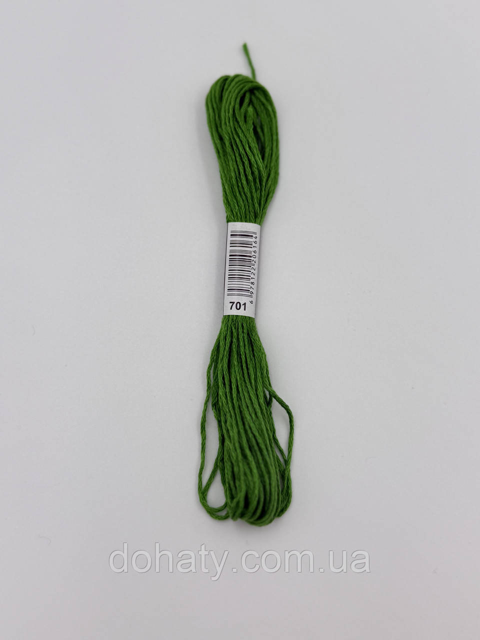 Нитки муліне 701 Світло-зелений - яскравий для вишивання, фото 1