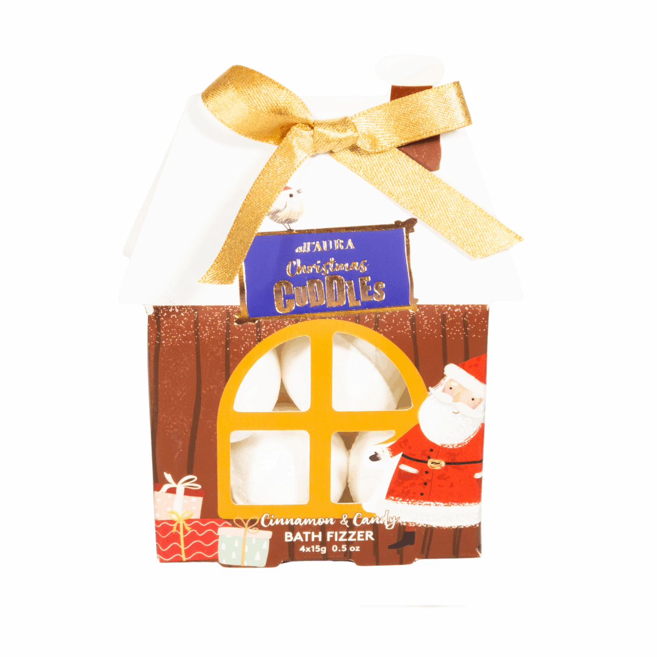 Набір кульок для ванни AURA X-MASS з ароматом зимових ягід у подарунковій коробці, фото 1