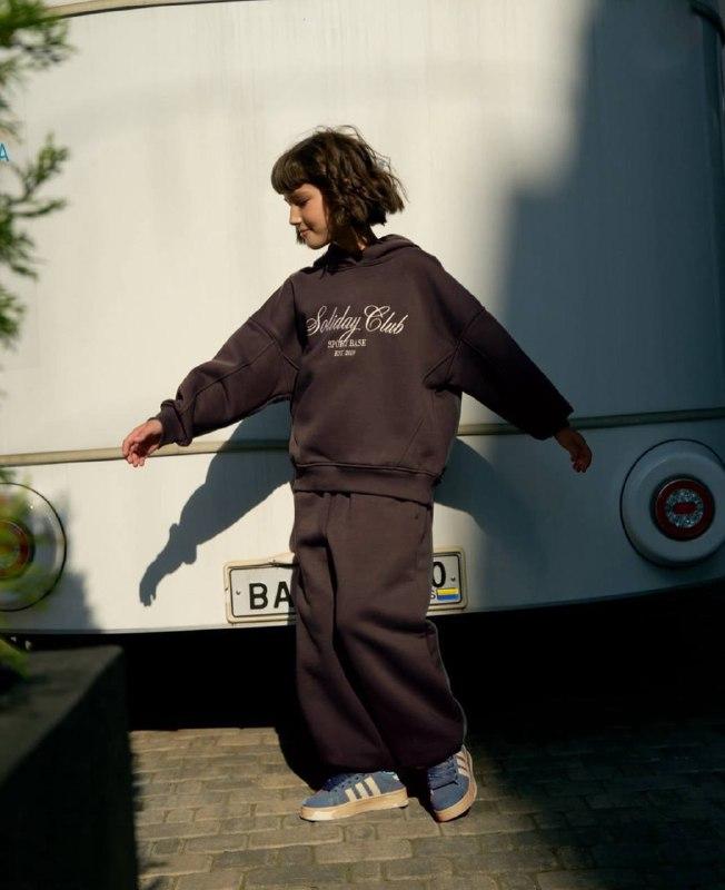 Дитячий костюм на флісі вільного крою підлітковий #502, фото 1