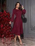 Плаття ISSA PLUS 14963 L темно-бордовий, фото 2