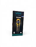 Тример VGR V-966 Professional GOLD, акумуляторний, 4 насадки, LED-дисплей, фото 4