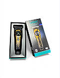 Тример VGR V-966 Professional GOLD, акумуляторний, 4 насадки, LED-дисплей, фото 3