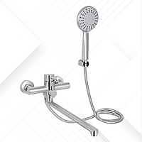 Смеситель для ванны Lidz Aria 005 из нержавеющей стали. Польша.