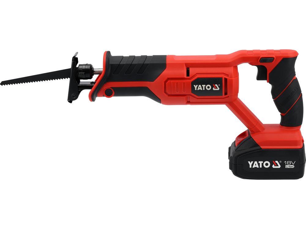 Шабельна пила 18 В (4 А·год, безщітковий двигун) YATO YT-828151, фото 1
