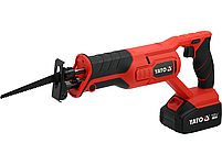 Шабельна пила 18 В (4 А·год, безщітковий двигун) YATO YT-828151, фото 2