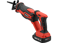 Шабельна пила 18 В (2 А·год; щітковий двигун) + 2 леза в комплекті YATO YT-828153, фото 3