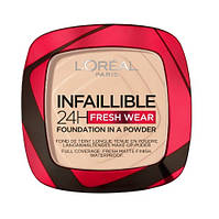 Пудра компактна L'Oreal Paris Infaillible Fresh Wear 020 Ivory, 9 г