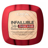 Пудра компактна L'Oreal Paris Infaillible Fresh Wear 140 golden beige, 9 г