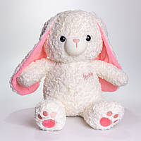 М'яка іграшка-плед, подушка 3 в 1 Зайчик плед в іграшці 35×32×40 (см) дитячий плед іграшка Білий 509-9W