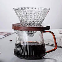 Al Сервер Ecocoffeetools B360580 графин для приготування кави заварник для прумера скляний 580 мл