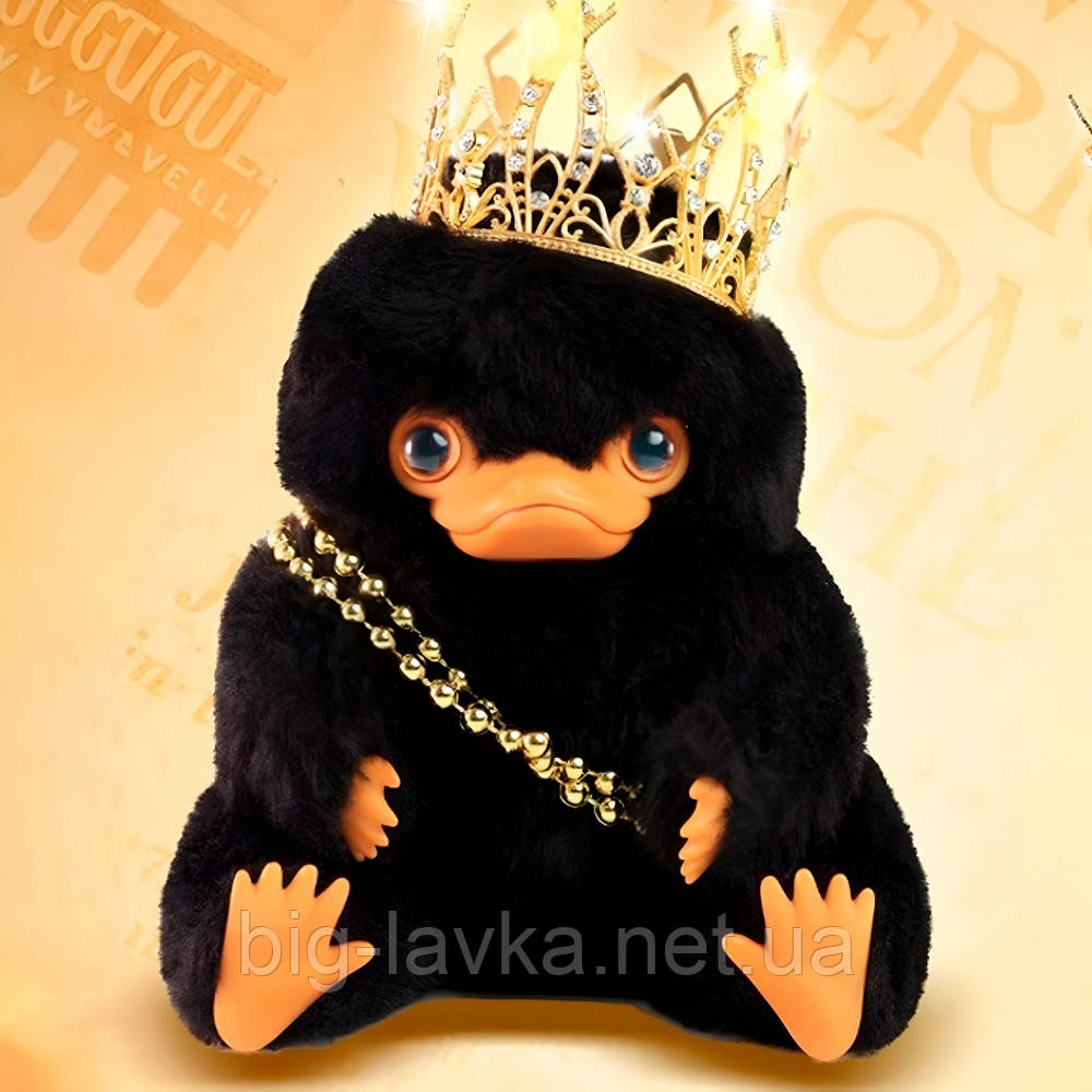 Плюшева іграшка нюхач Нюхлер із Гаррі Поттера 20 см  Чорний, фото 1