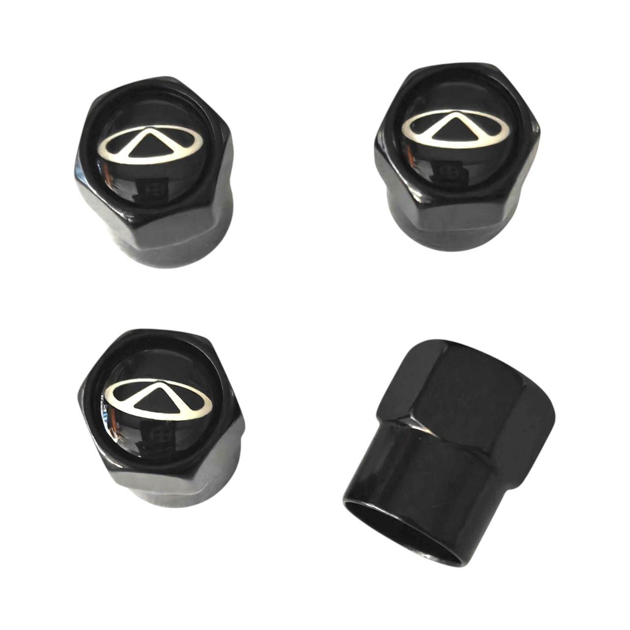 Ковпачки на ніпель з логотипом Chery чорні, фото 1