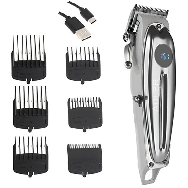 Набір для видалення волосся із зарядним пристроєм Adler AD 2831, Домашні машинки для стрижки ZY-87, фото 1