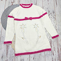 140 8-9 років в'язана туніка светер для дівчинки 4417 МЛЧ