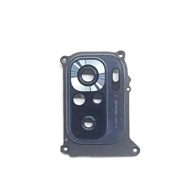 Скло камери Xiaomi Redmi Note 10S з рамкою Onyx Gray (Оригінал з розбору) (Відновлений), фото 1