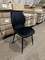 Стілець Lily велюр колір чорний