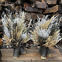 Сучасний Різдвяний Дідух 30 см – із пшеничного колосся, ручна робота, еко-декор MODERN