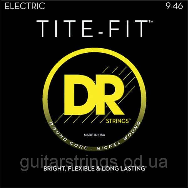 Струны DR LH-9 Tite-Fit Nickel Plated Electric Guitar Strings Light Heavy 9-46, фото 1