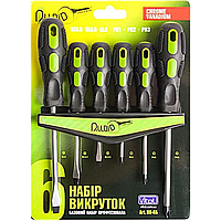 Набір викруток CrV, 6 од., з планкою "Alloid"