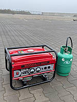 Генератор на газе 3,8 кВт HONDA EP3800СX Гибридный генератор газ/бензиновый двухтопливный для котла