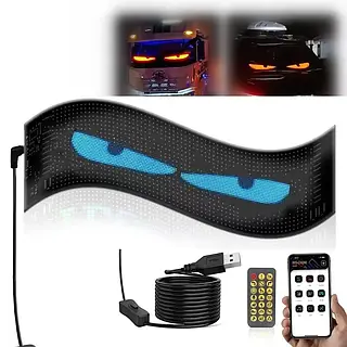 Гнучкий LED-екран Matrix Panel з керуванням з додатку, Wi-Fi, RGB, 120х595 мм ART-0567 з Світлодіодні вивіски та стрічки