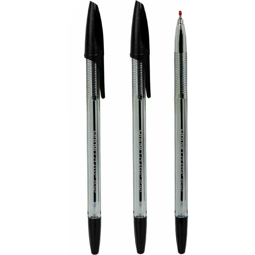 Ручка масляна Piano PT-1147-A прозорий корпус, фото 1