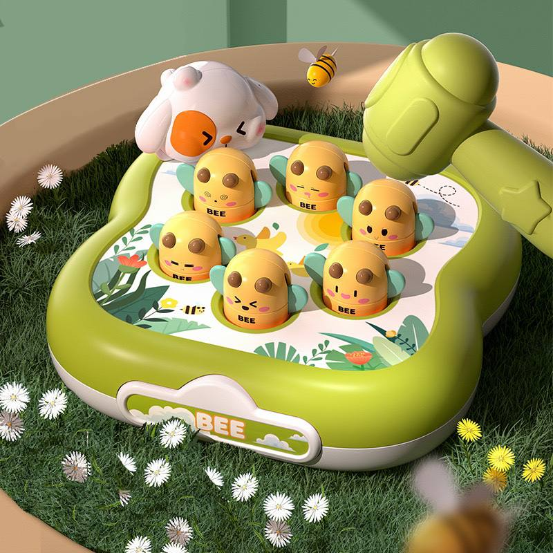 Дитяча іграшка стукалка YB 11614 механічний принцип роботи, фігурка, з молоточком, фото 1