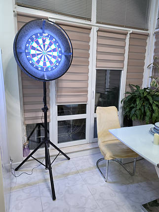 Набор для игры в дартс Mission мишень, защита, подсветка, дротики, фото 2