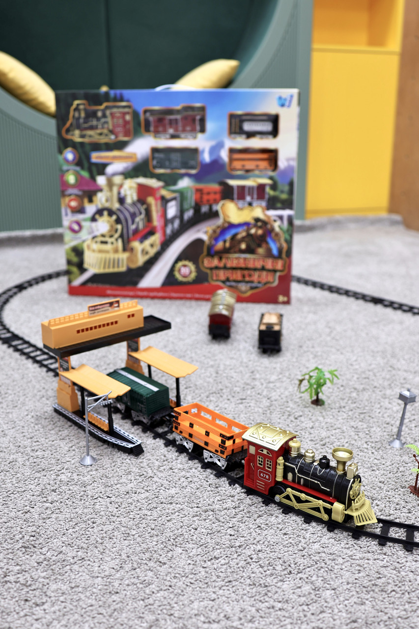 Залізниця з парогенератором та укр. озвучкою WToys 36988, фото 1