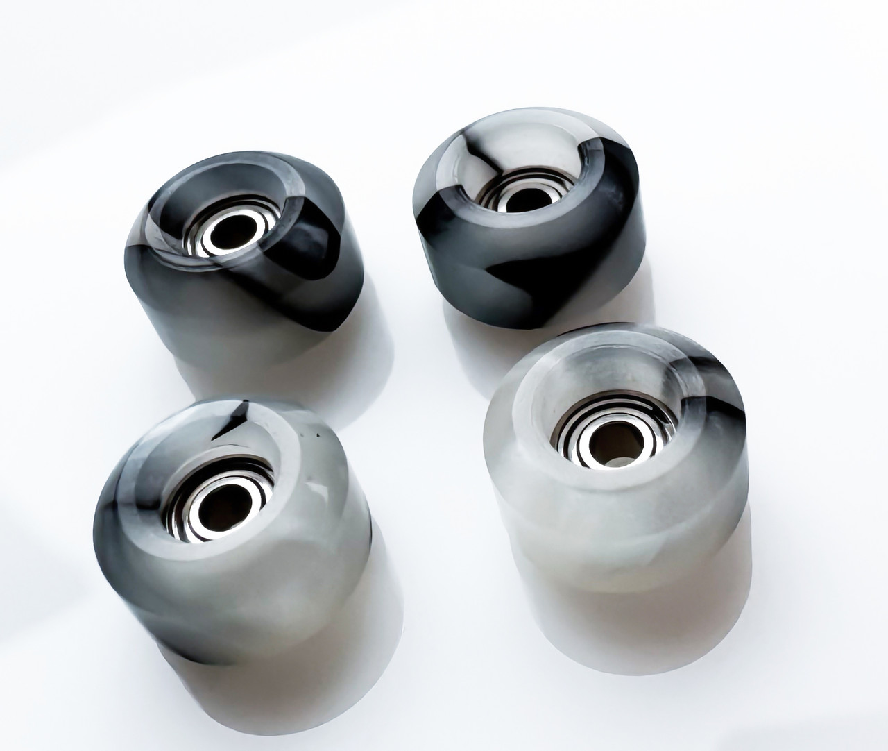 Колеса для фігерборда Just Skate Premium 80D ABEC 7 White Swirl, фото 1