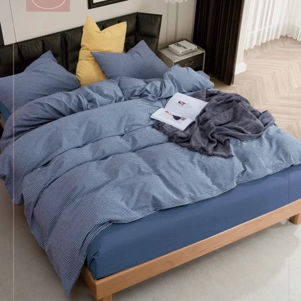 Постільна білизна Viluta Wash варена бавовна - геометрія 04 сімейна, фото 1