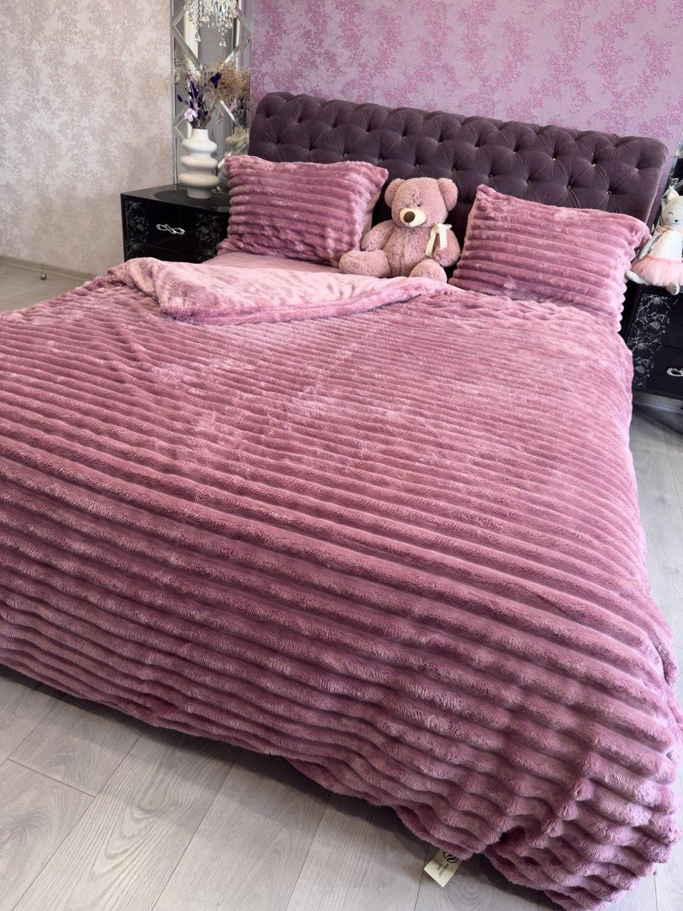 Велюрова постільна білизна Шарпей євро, фото 1