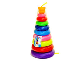 Дитяча пірамідка сортер Ведмедик №4 07014 пластикова MToys yY.