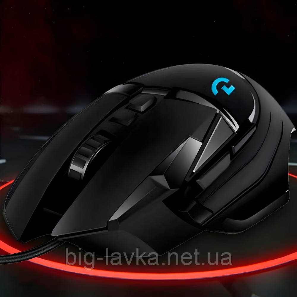 Ігрова миша G502 з RGB-підсвічуванням провідна  Чорний, фото 1