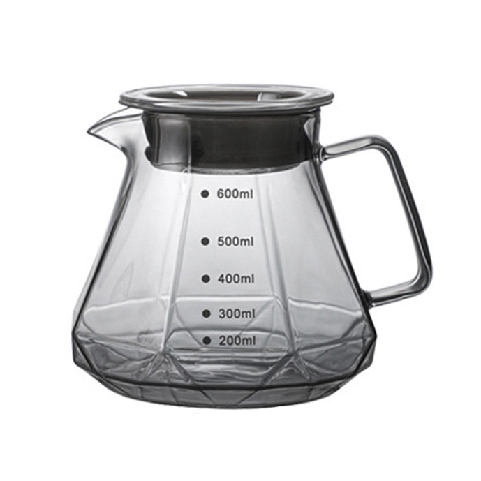 Сервер Choxila 11730 графин для приготування кави заварник для прумера скляний 600 мл, фото 1