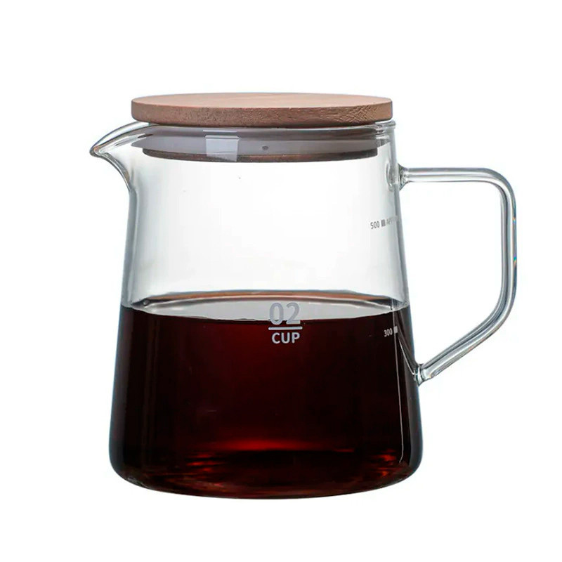 Сервер Ecocoffeetools S900 графин для приготування кави заварник для прумера скляний 500 мл, фото 1