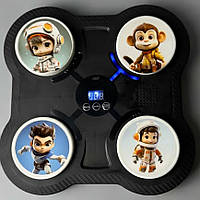 Настінна мішень для боксу з функцією підсвічування і музикою, Чорний