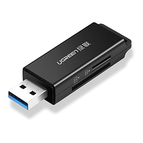 Картрідер UGREEN USB 3.0 to TF + SD Dual Card Reader (Black)