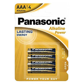 Батарейка Panasonic LR03/AAA Alkaline (4шт)