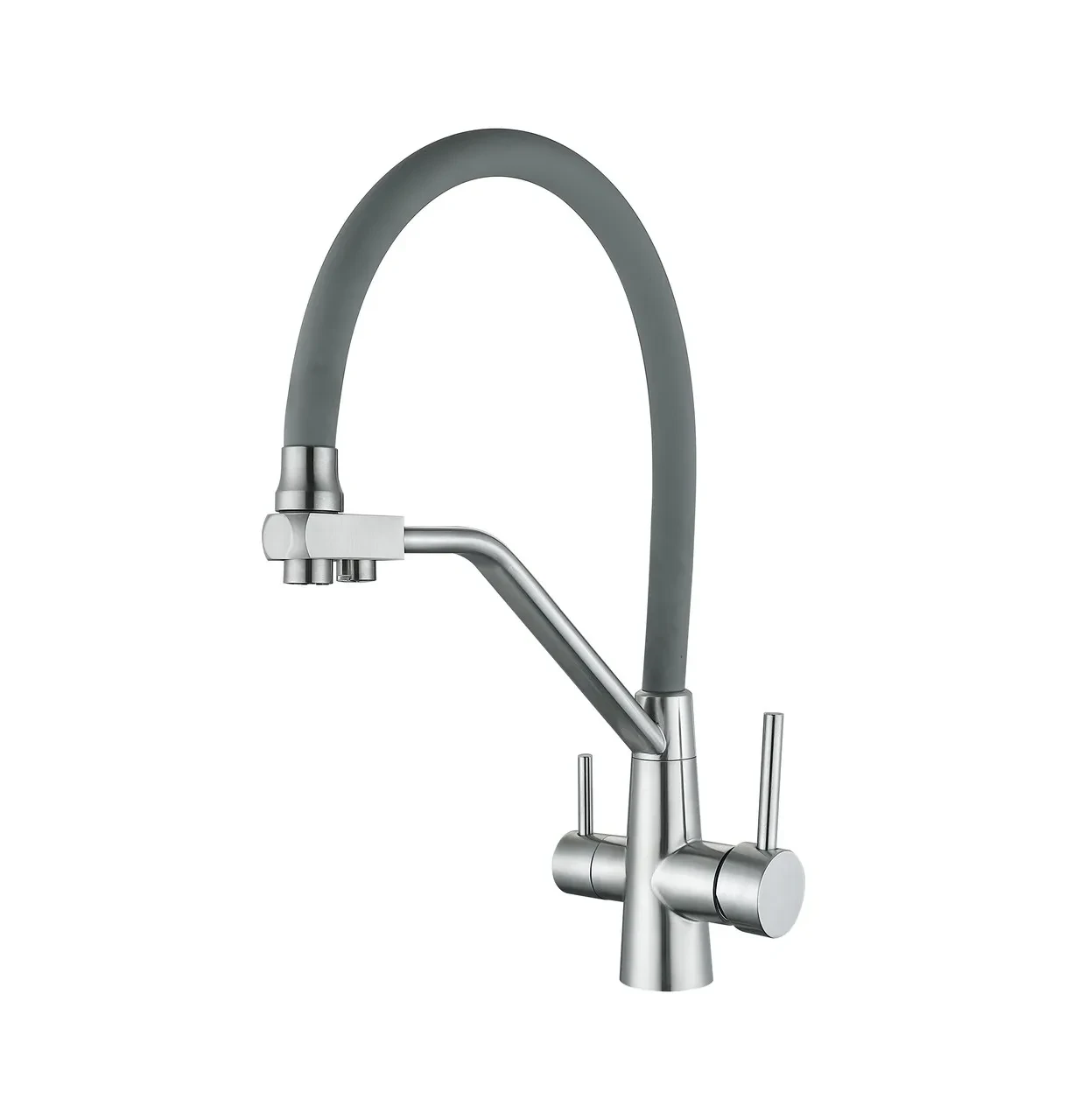 Змішувач для кухні під осмос WEZER INX4A-08, нержавіюча сталь