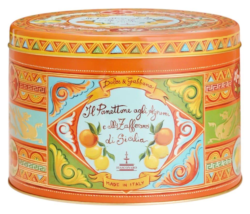 Панеттоне Fiasconaro Dolce & Gabbana Panettone Sicilian Citrus Fruits and Saffron 500г, фото 1