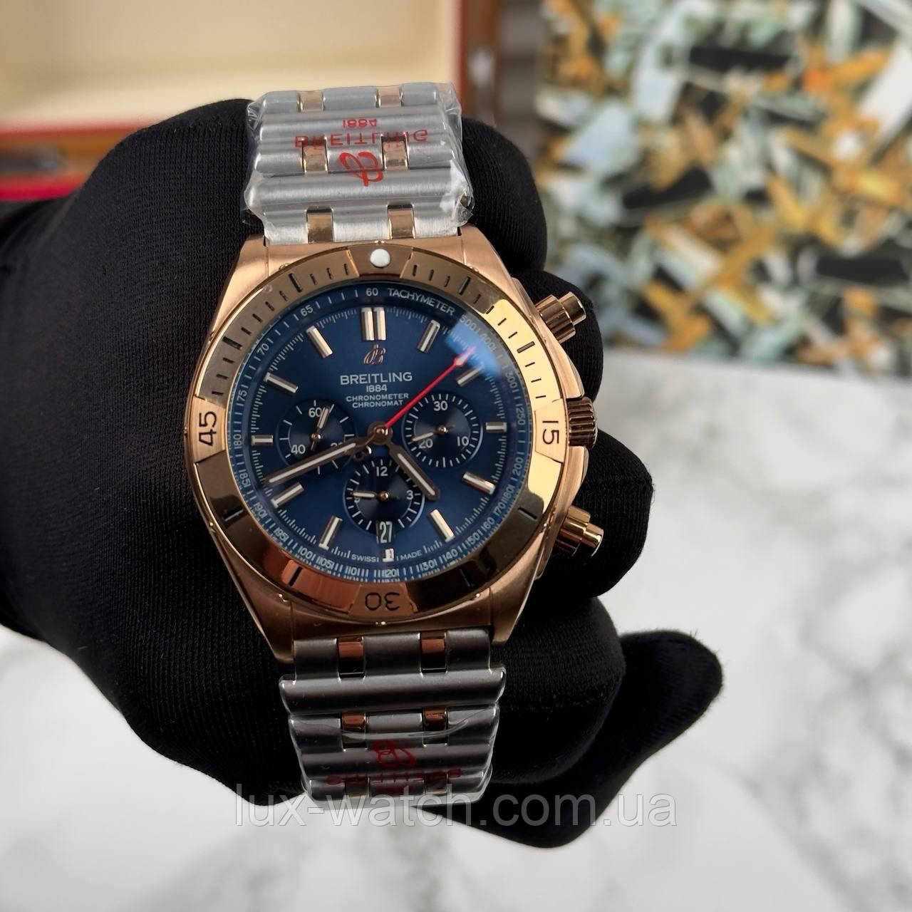 Годинник чоловічий Breitling 1884 Super Chronomat Steel, фото 1