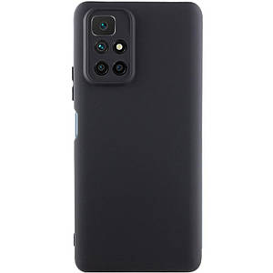 Чохол GETMAN Liquid Silk Full Camera для Xiaomi Redmi 10 | TPU + Мікрофібра Чорний / Black