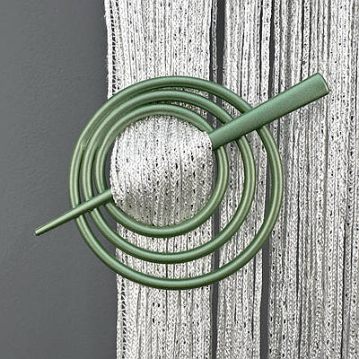Шпилька для штор-ниток "Коло", колір зелений 82-052