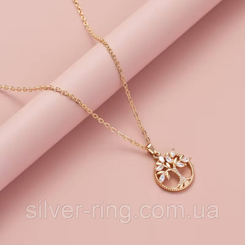 Прикраса на шию - кулон "Дерево життя" з ланцюжком., фото 1
